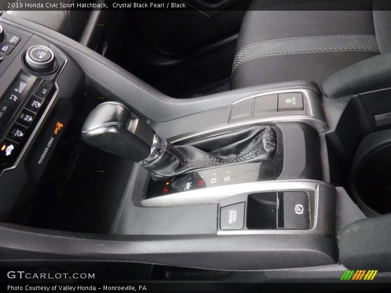 Crystal Black Pearl / Black 2019 Honda Civic Sport Hatchback