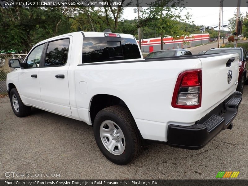 Bright White / Black 2024 Ram 1500 Tradesman Crew Cab 4x4