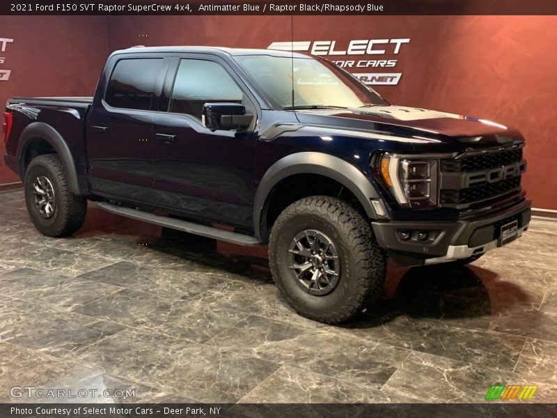 Antimatter Blue / Raptor Black/Rhapsody Blue 2021 Ford F150 SVT Raptor SuperCrew 4x4