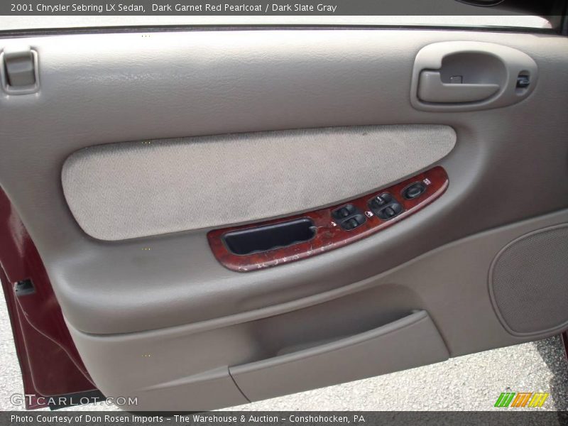 Dark Garnet Red Pearlcoat / Dark Slate Gray 2001 Chrysler Sebring LX Sedan