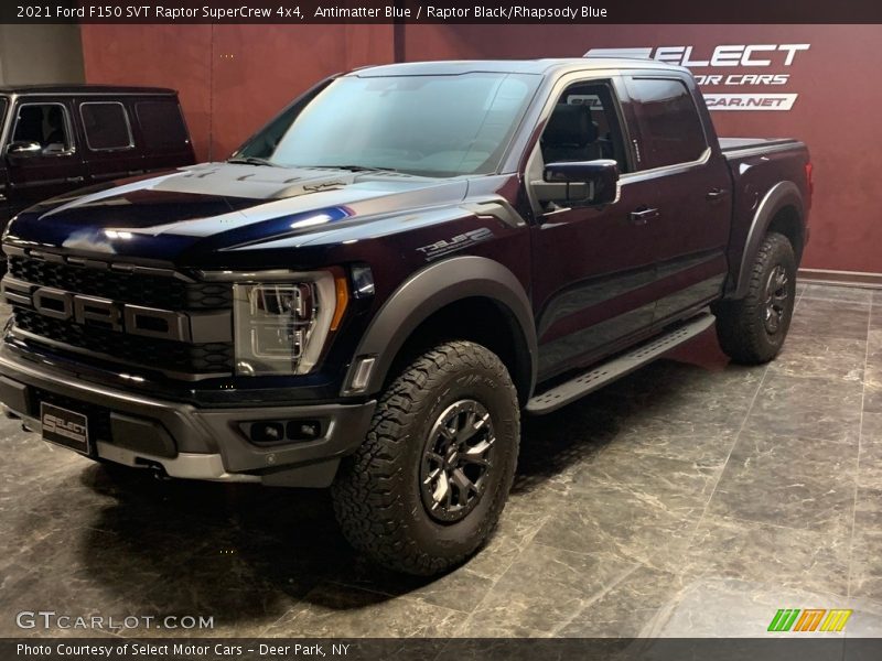 Antimatter Blue / Raptor Black/Rhapsody Blue 2021 Ford F150 SVT Raptor SuperCrew 4x4
