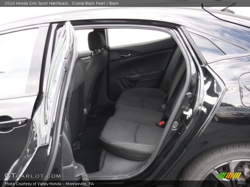 Crystal Black Pearl / Black 2019 Honda Civic Sport Hatchback