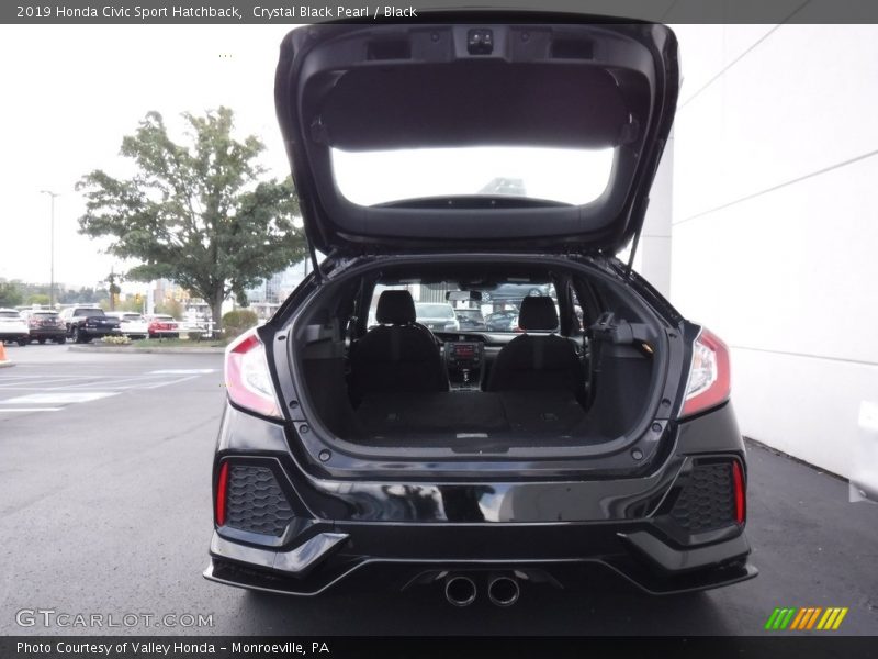 Crystal Black Pearl / Black 2019 Honda Civic Sport Hatchback