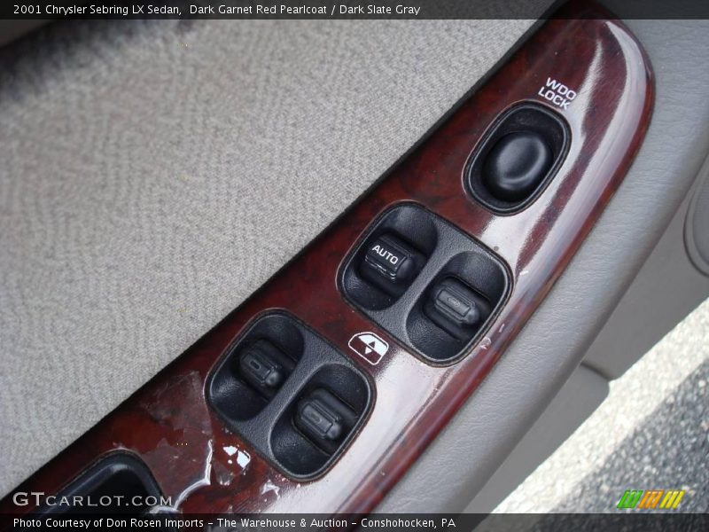 Dark Garnet Red Pearlcoat / Dark Slate Gray 2001 Chrysler Sebring LX Sedan