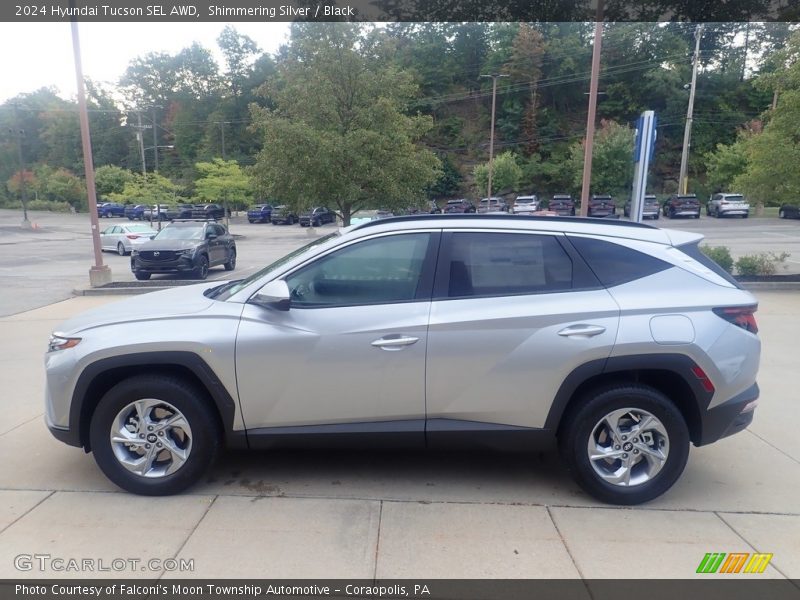 Shimmering Silver / Black 2024 Hyundai Tucson SEL AWD