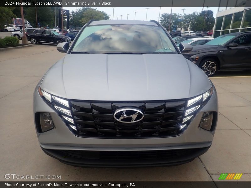 Shimmering Silver / Black 2024 Hyundai Tucson SEL AWD