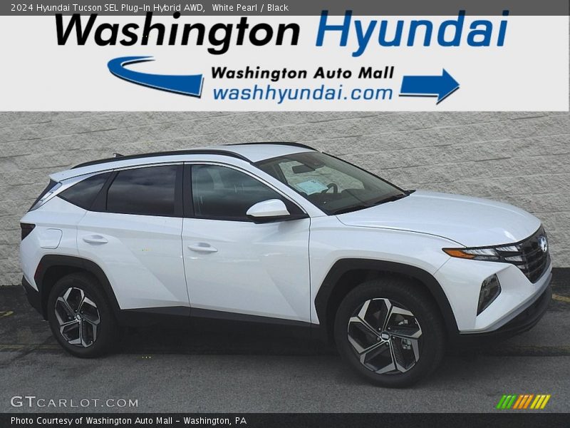 White Pearl / Black 2024 Hyundai Tucson SEL Plug-In Hybrid AWD