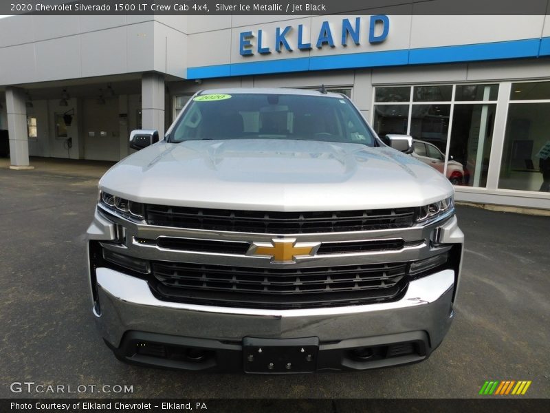 Silver Ice Metallic / Jet Black 2020 Chevrolet Silverado 1500 LT Crew Cab 4x4