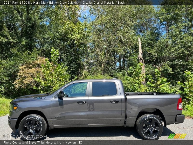 Granite Crystal Metallic / Black 2024 Ram 1500 Big Horn Night Edition Crew Cab 4x4