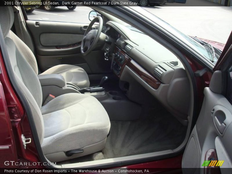 Dark Garnet Red Pearlcoat / Dark Slate Gray 2001 Chrysler Sebring LX Sedan