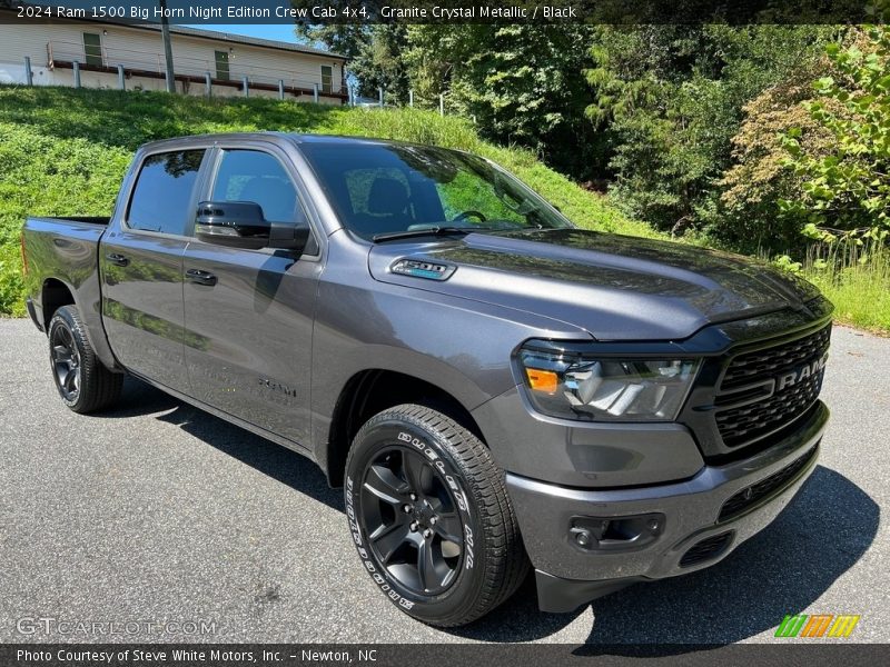 Granite Crystal Metallic / Black 2024 Ram 1500 Big Horn Night Edition Crew Cab 4x4