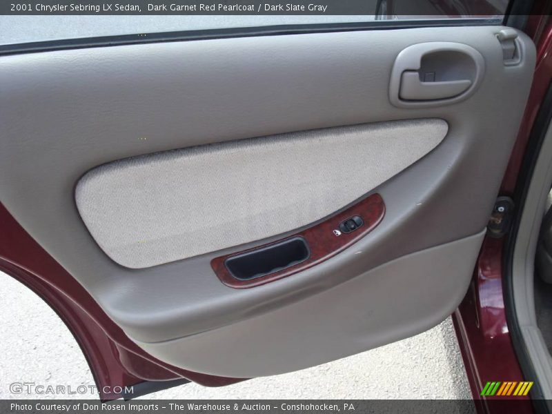 Dark Garnet Red Pearlcoat / Dark Slate Gray 2001 Chrysler Sebring LX Sedan