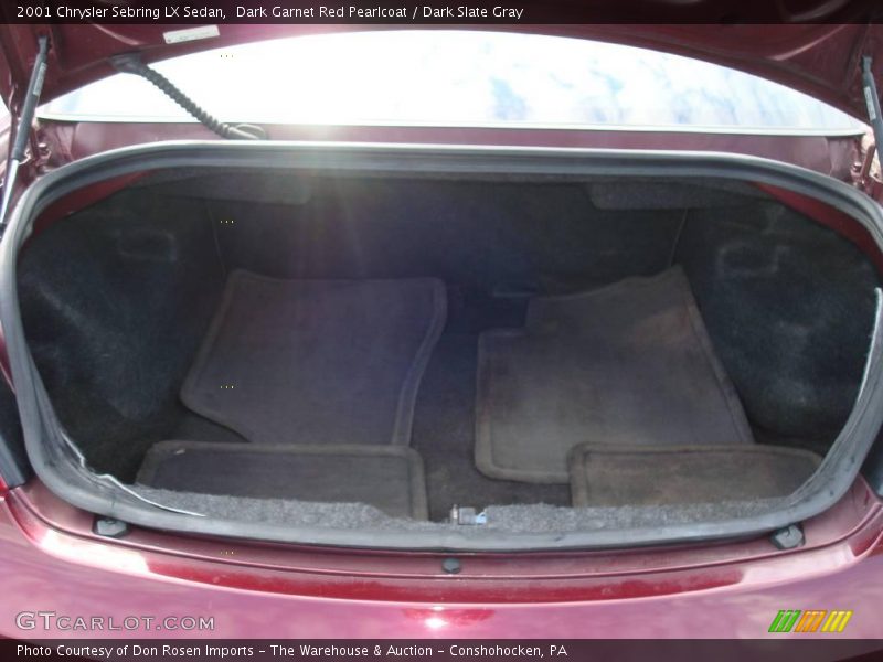 Dark Garnet Red Pearlcoat / Dark Slate Gray 2001 Chrysler Sebring LX Sedan