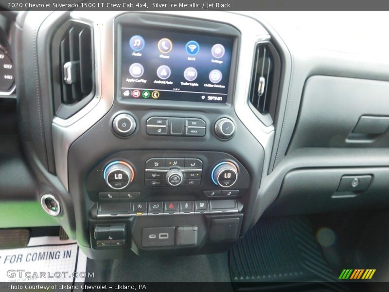 Silver Ice Metallic / Jet Black 2020 Chevrolet Silverado 1500 LT Crew Cab 4x4