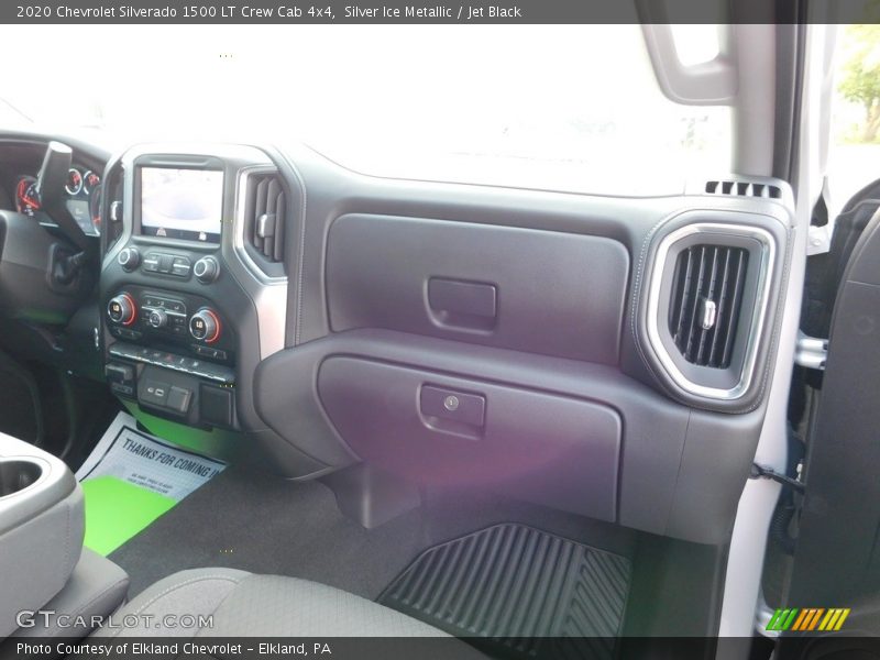 Silver Ice Metallic / Jet Black 2020 Chevrolet Silverado 1500 LT Crew Cab 4x4