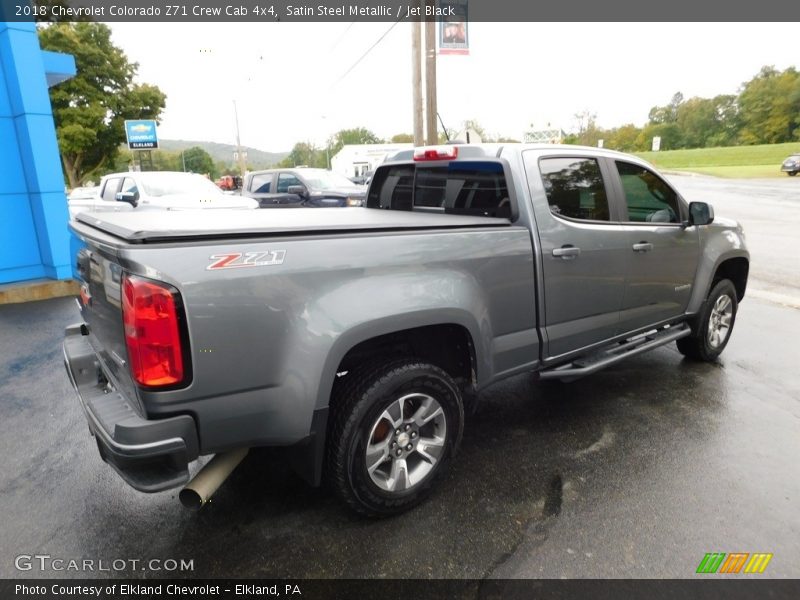 Satin Steel Metallic / Jet Black 2018 Chevrolet Colorado Z71 Crew Cab 4x4