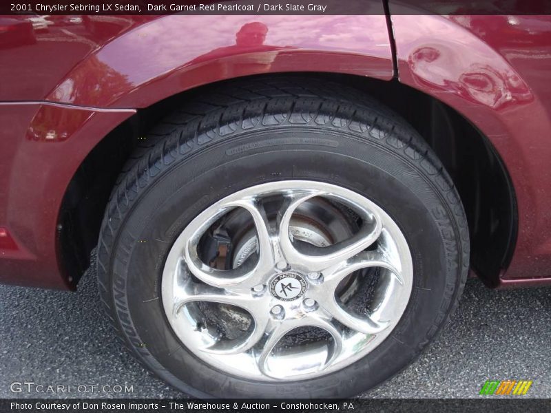 Dark Garnet Red Pearlcoat / Dark Slate Gray 2001 Chrysler Sebring LX Sedan