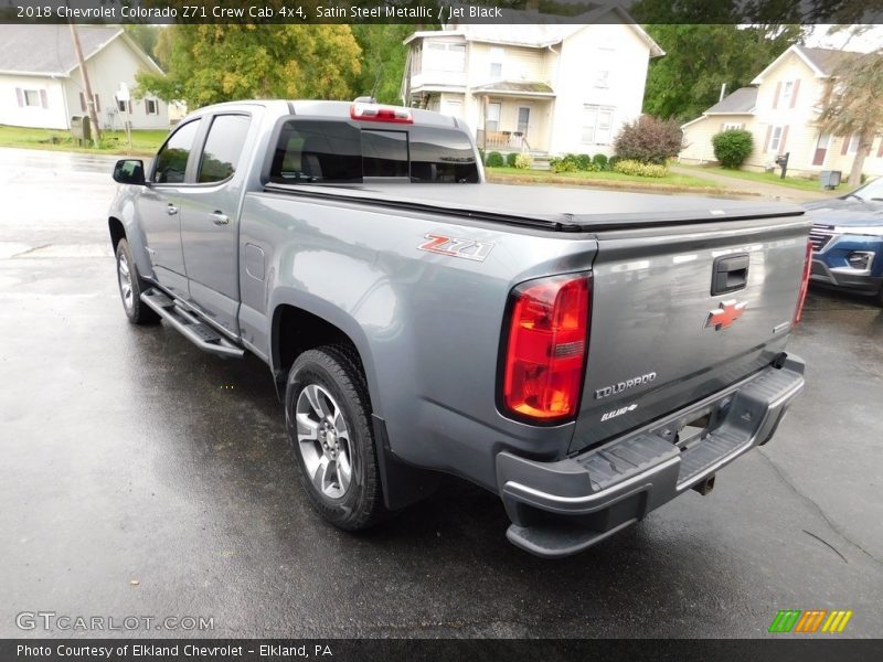 Satin Steel Metallic / Jet Black 2018 Chevrolet Colorado Z71 Crew Cab 4x4