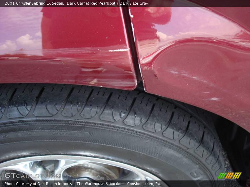 Dark Garnet Red Pearlcoat / Dark Slate Gray 2001 Chrysler Sebring LX Sedan