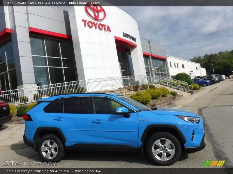  2021 RAV4 XLE AWD Hybrid Blue Flame