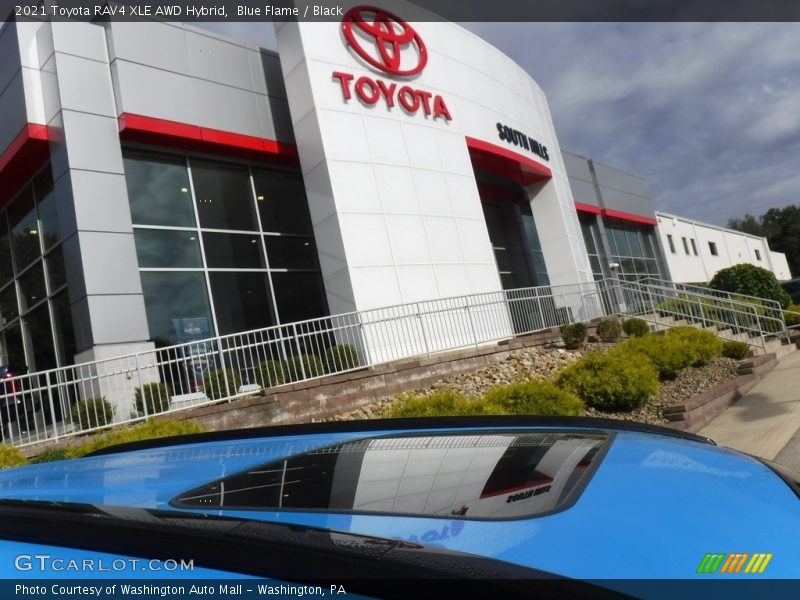 Blue Flame / Black 2021 Toyota RAV4 XLE AWD Hybrid