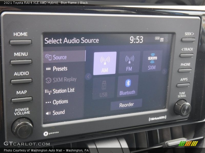 Controls of 2021 RAV4 XLE AWD Hybrid