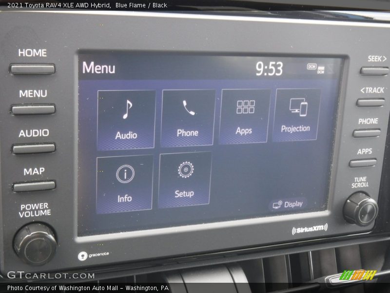 Controls of 2021 RAV4 XLE AWD Hybrid