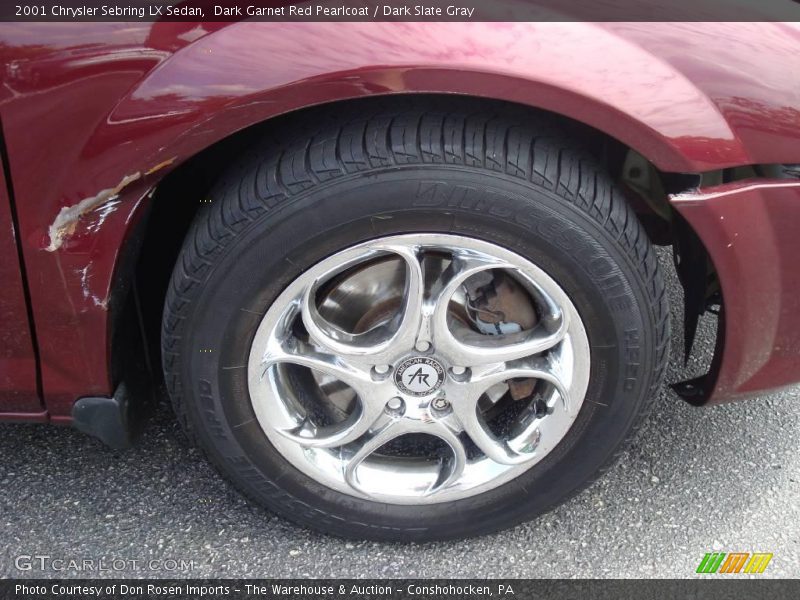 Dark Garnet Red Pearlcoat / Dark Slate Gray 2001 Chrysler Sebring LX Sedan