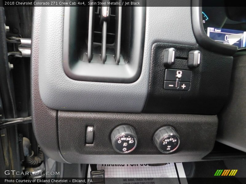 Controls of 2018 Colorado Z71 Crew Cab 4x4