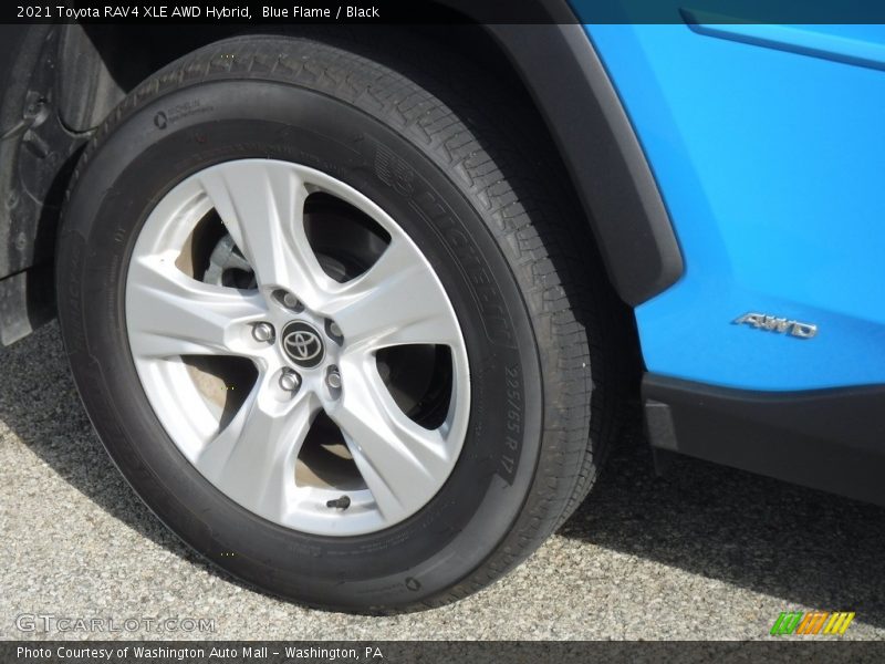 Blue Flame / Black 2021 Toyota RAV4 XLE AWD Hybrid