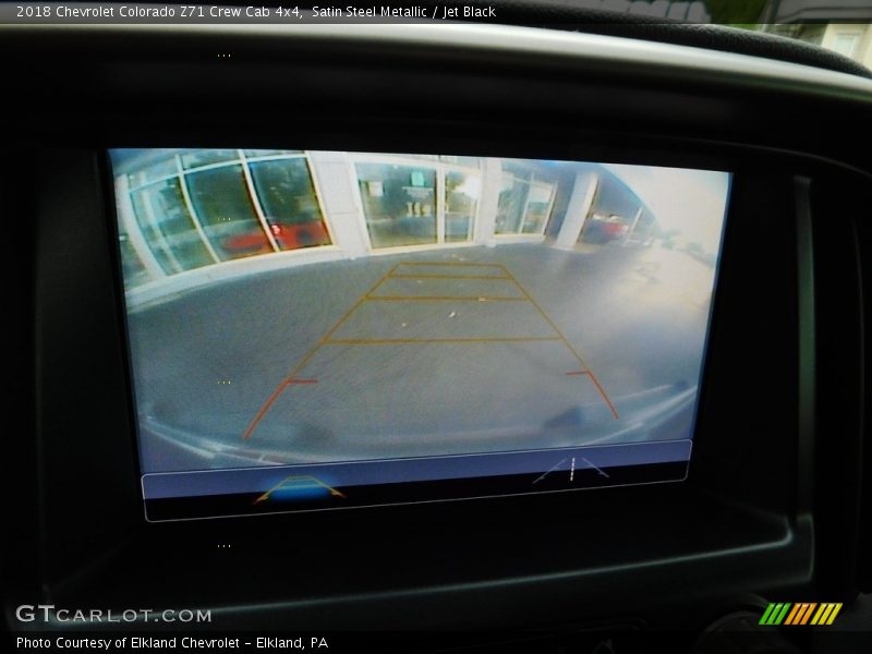 Satin Steel Metallic / Jet Black 2018 Chevrolet Colorado Z71 Crew Cab 4x4