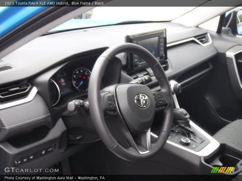 Blue Flame / Black 2021 Toyota RAV4 XLE AWD Hybrid