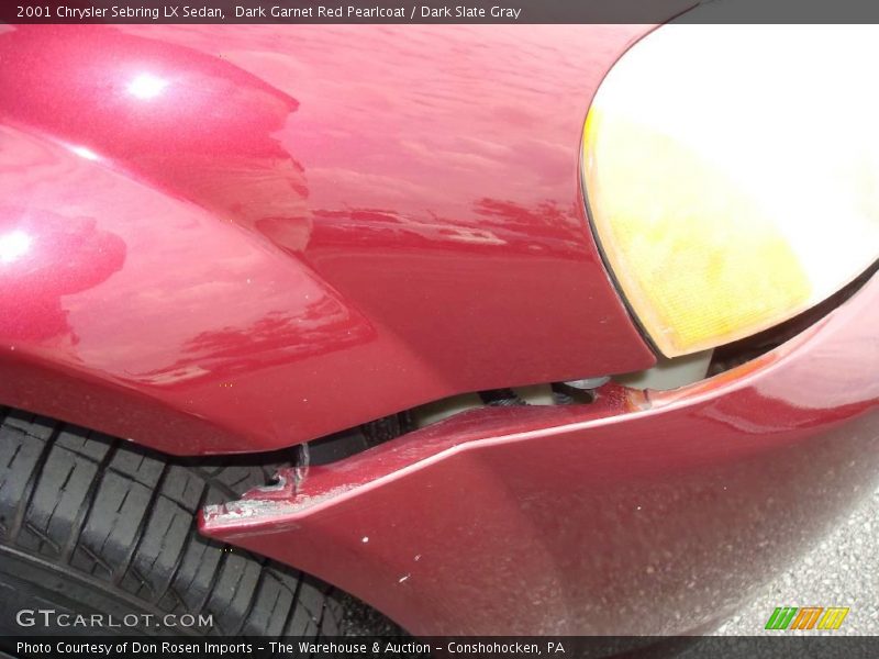 Dark Garnet Red Pearlcoat / Dark Slate Gray 2001 Chrysler Sebring LX Sedan