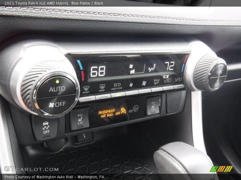 Controls of 2021 RAV4 XLE AWD Hybrid