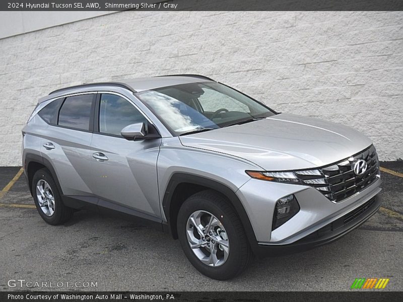 Shimmering Silver / Gray 2024 Hyundai Tucson SEL AWD