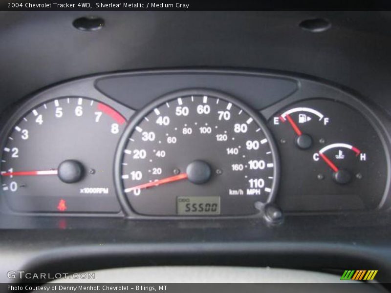 Silverleaf Metallic / Medium Gray 2004 Chevrolet Tracker 4WD