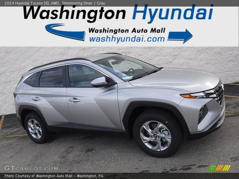 Shimmering Silver / Gray 2024 Hyundai Tucson SEL AWD