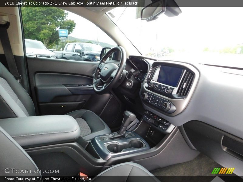 Satin Steel Metallic / Jet Black 2018 Chevrolet Colorado Z71 Crew Cab 4x4