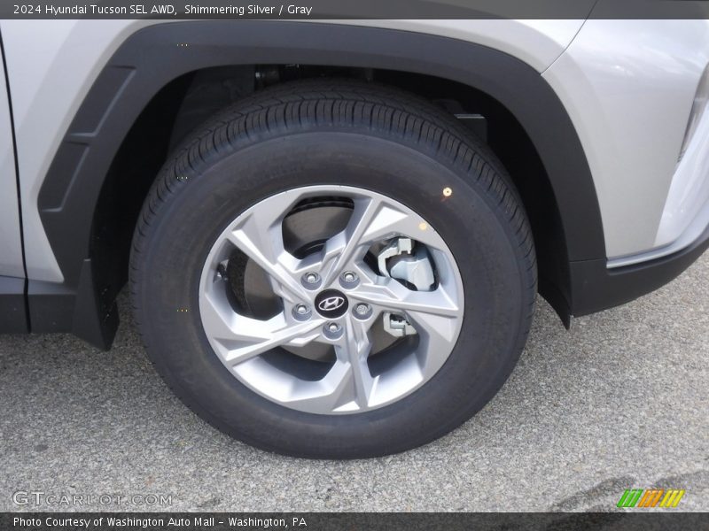 Shimmering Silver / Gray 2024 Hyundai Tucson SEL AWD