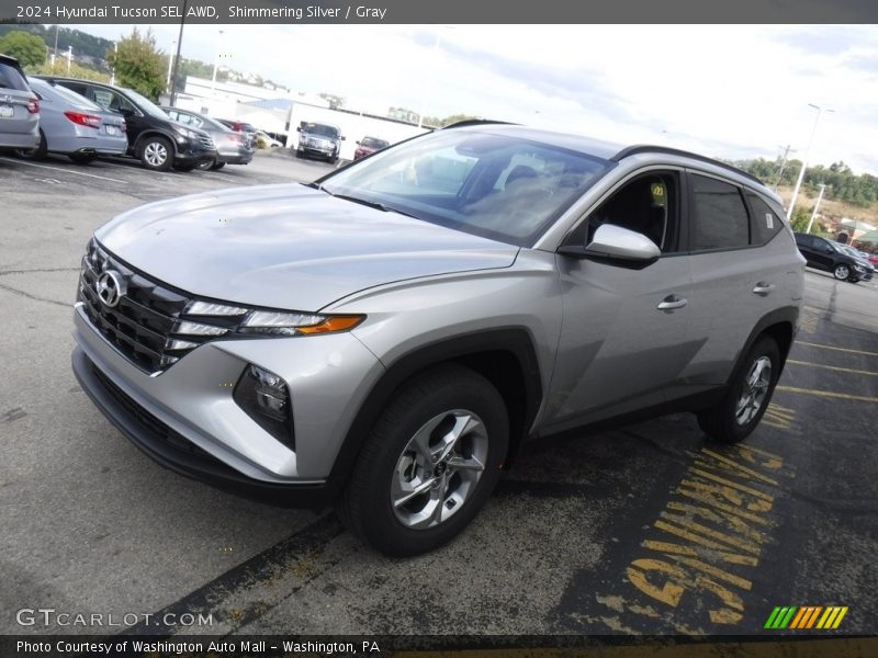 Shimmering Silver / Gray 2024 Hyundai Tucson SEL AWD