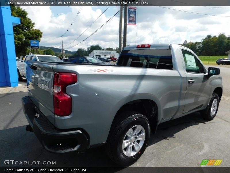 Sterling Gray Metallic / Jet Black 2024 Chevrolet Silverado 1500 WT Regular Cab 4x4