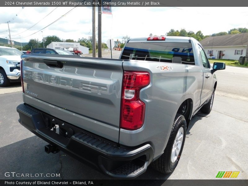 Sterling Gray Metallic / Jet Black 2024 Chevrolet Silverado 1500 WT Regular Cab 4x4