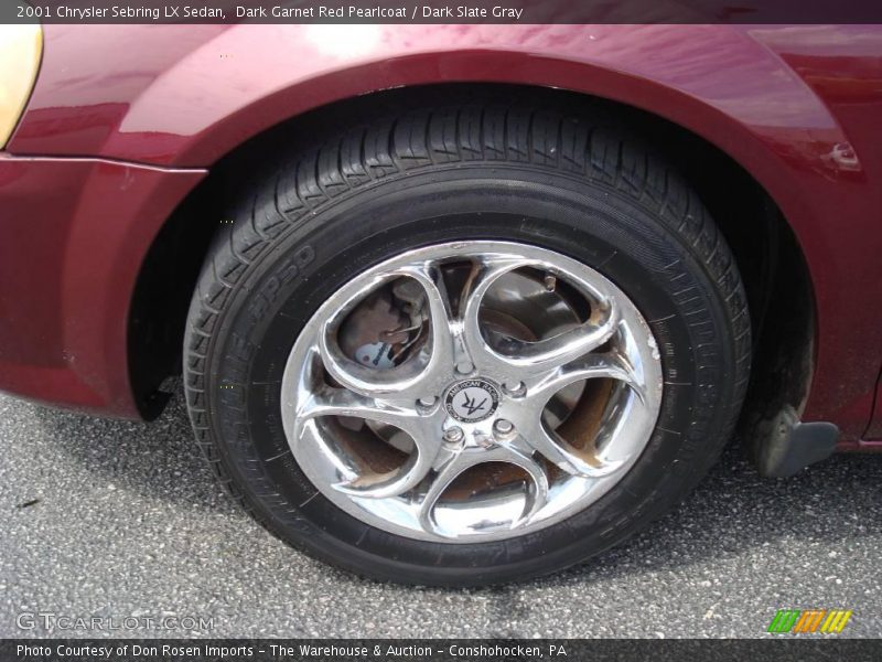 Dark Garnet Red Pearlcoat / Dark Slate Gray 2001 Chrysler Sebring LX Sedan