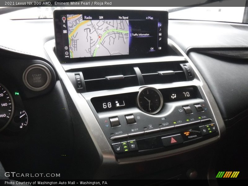 Controls of 2021 NX 300 AWD