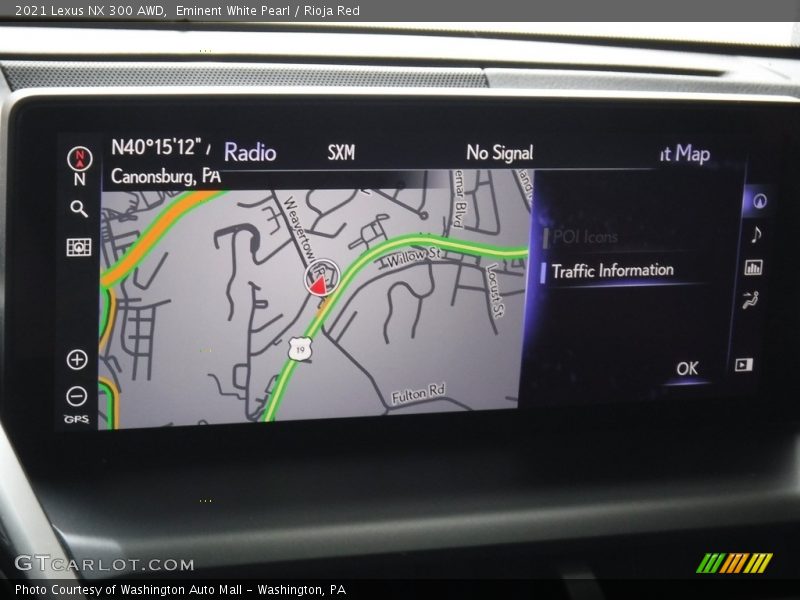 Navigation of 2021 NX 300 AWD