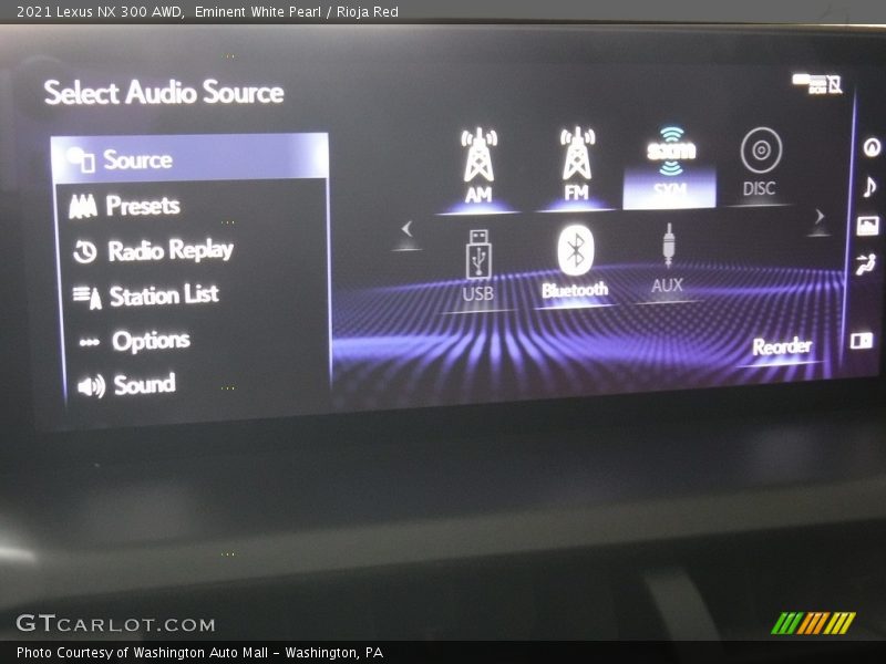 Controls of 2021 NX 300 AWD