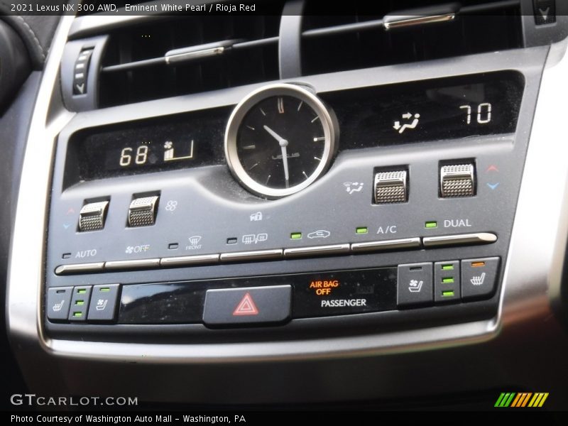 Controls of 2021 NX 300 AWD