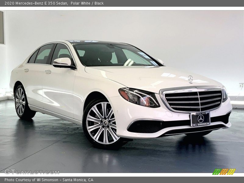 Polar White / Black 2020 Mercedes-Benz E 350 Sedan