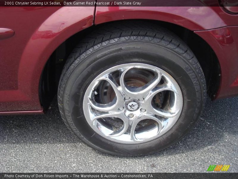 Dark Garnet Red Pearlcoat / Dark Slate Gray 2001 Chrysler Sebring LX Sedan