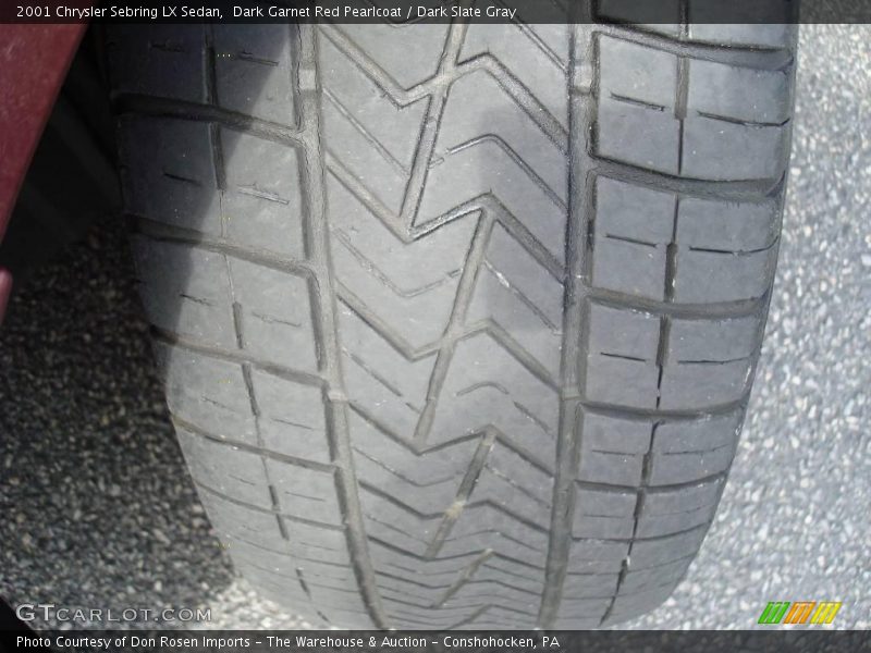 Dark Garnet Red Pearlcoat / Dark Slate Gray 2001 Chrysler Sebring LX Sedan
